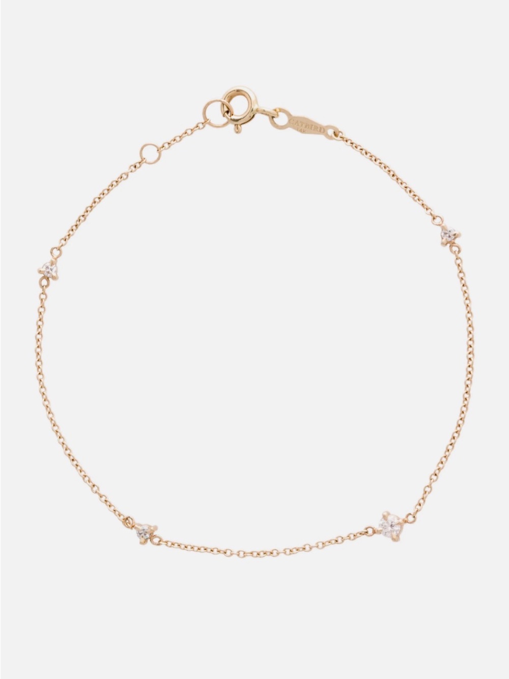 Catbird Diamond and 14k Gold ‘Angel Hair’ Braclet